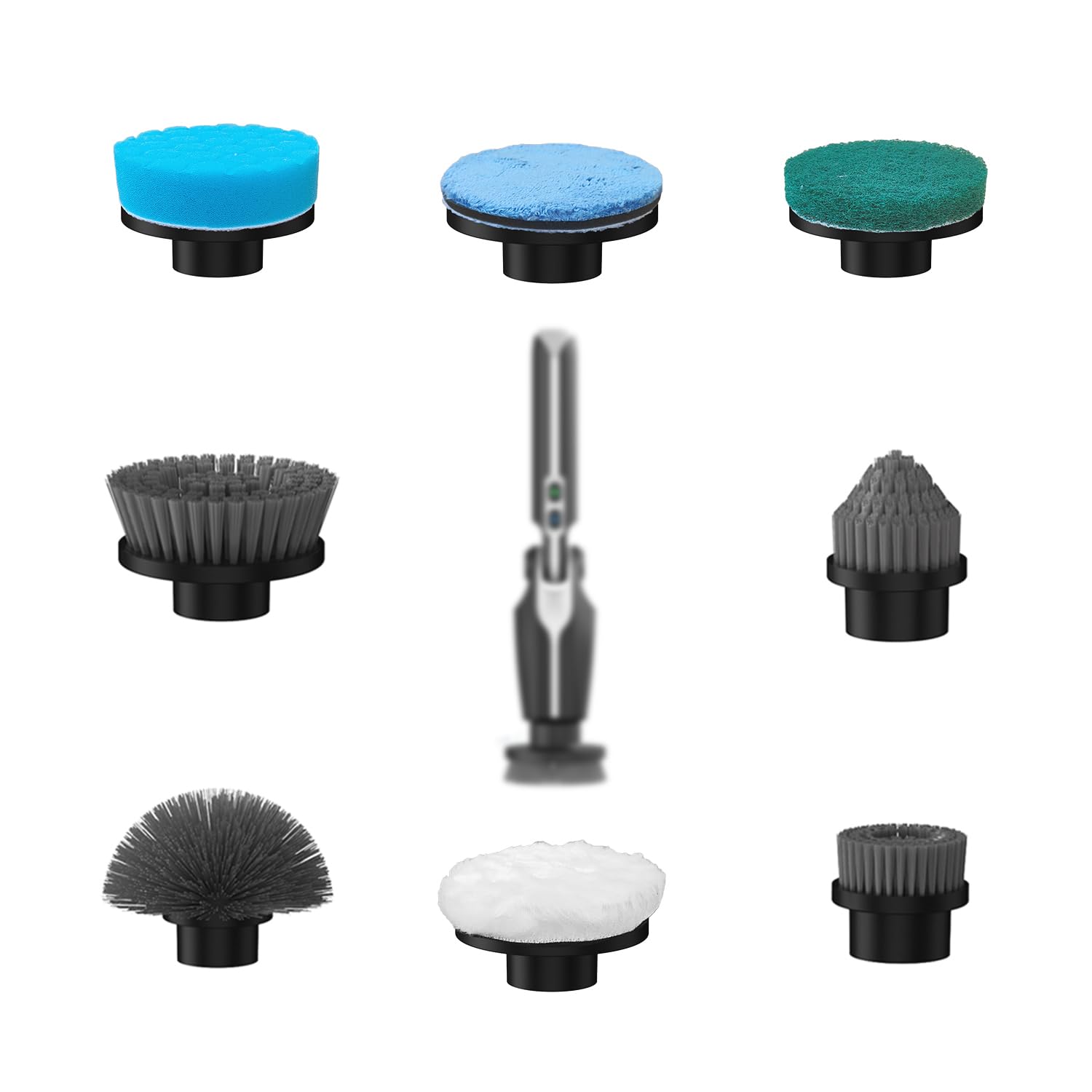 Leebein Electric Grill Brush for Outdoor, 2026 Upgraded BBQ Grill Cleaner with 3 Heads, 3-Speed & Angle Adjust Cordless Rotary Grill Brush, 150Mins