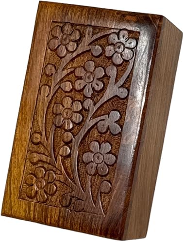 Miniatura 5 de Urnas de cremación de madera hechas a mano para cenizas humanas, machos, hembras y mascotas queridas, caja pequeña de madera con capacidad de 20