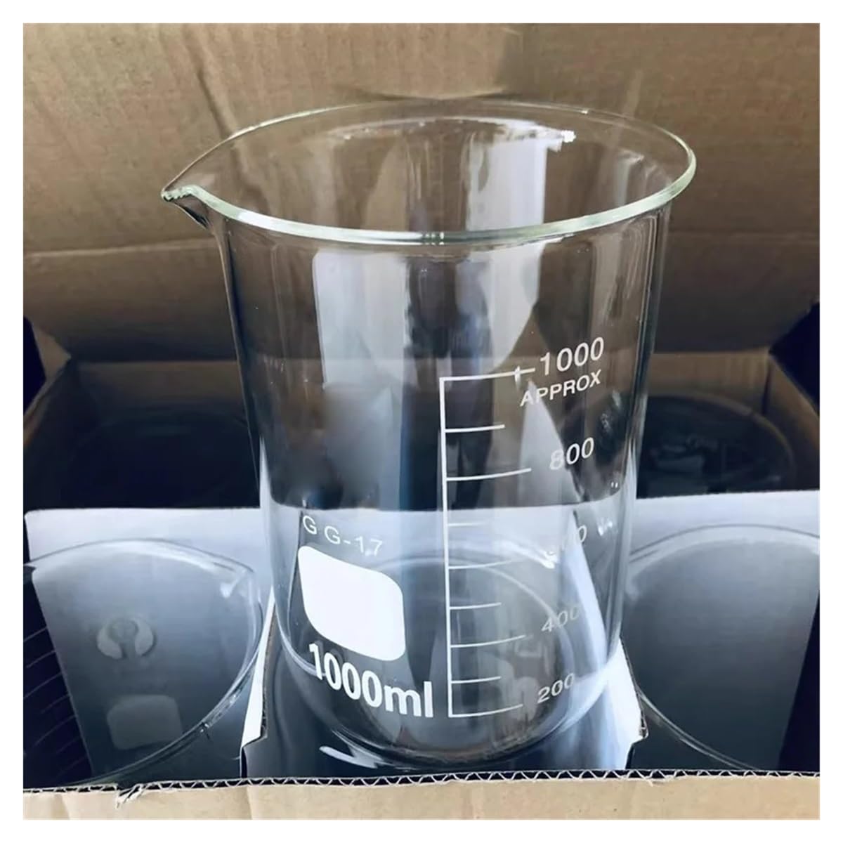 1 ensemble de béchers en verre borosilicaté de laboratoire, tailles variées, équipement de laboratoire d'expérimentation(5000ml 1pcs)