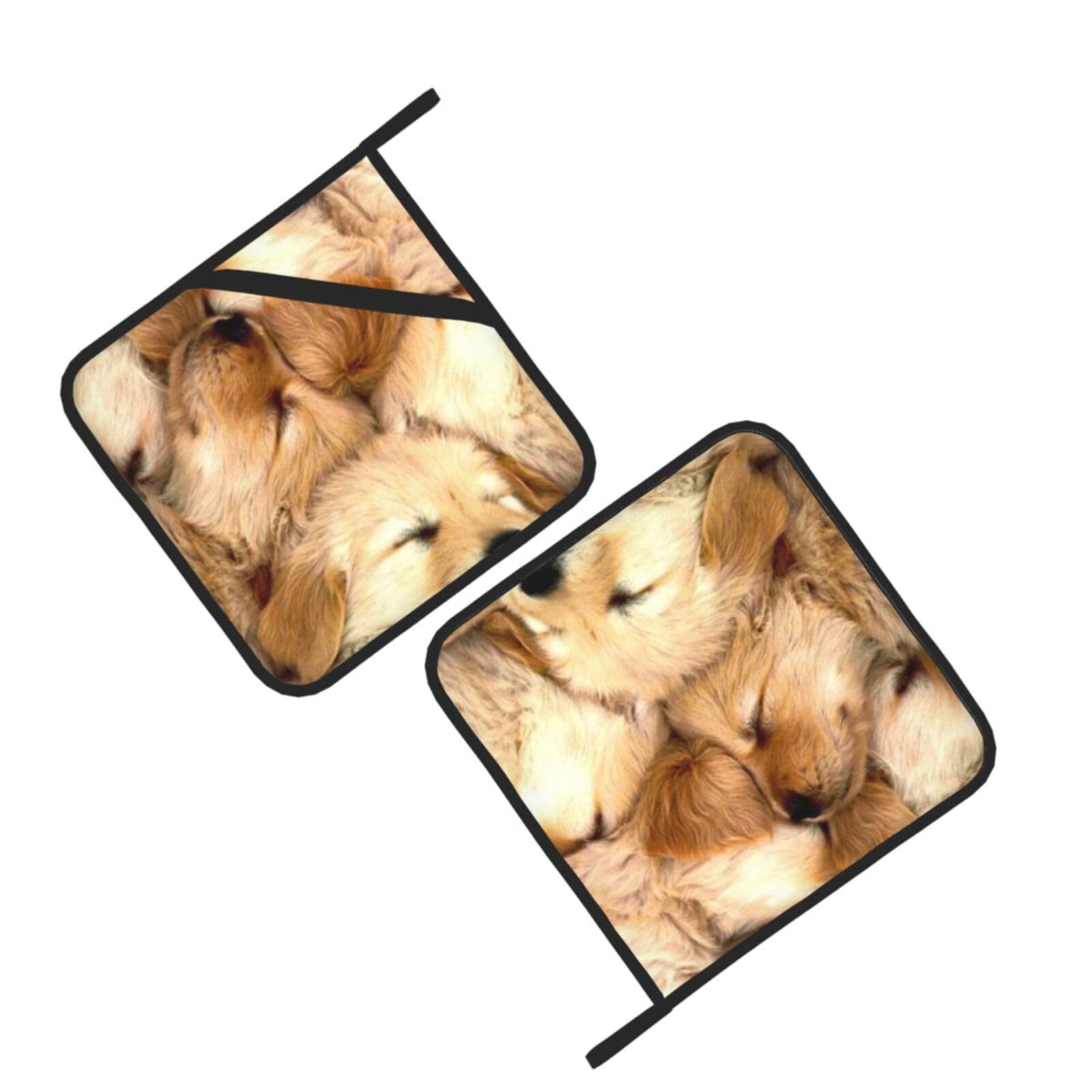 Puppy Dog Printed Oven Pot Holders Set of 2 Pcs Heat Resistant Kitchen Microwave Potholders for Cooking Baking Grilling