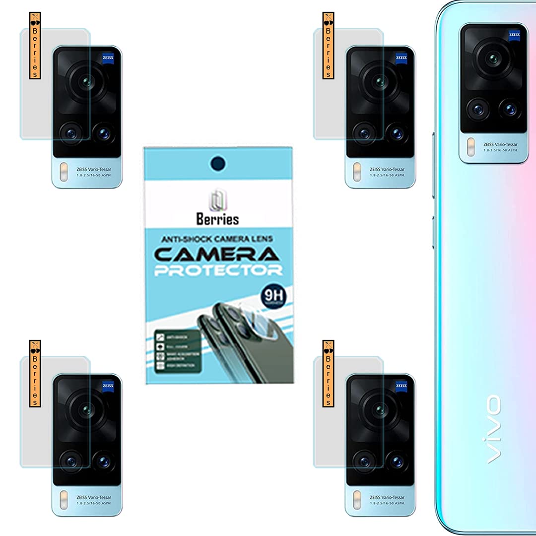 Berries™ (Pack of 4) VIVO X60 Camera Guard Camera Lens Protector (Unbreakable Polycarbonate Material) with Easy Installation Kit (B099J148N2) Amazon Price History, Amazon Price Tracker