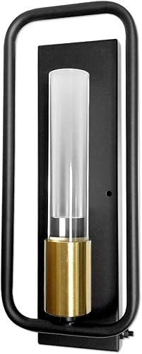 Miniatura 3 de Dream lighting Lámpara de pared LED para casa rodante, 12 V, lámpara decorativa interior con interruptor de montaje en pared, negro mate, blanco