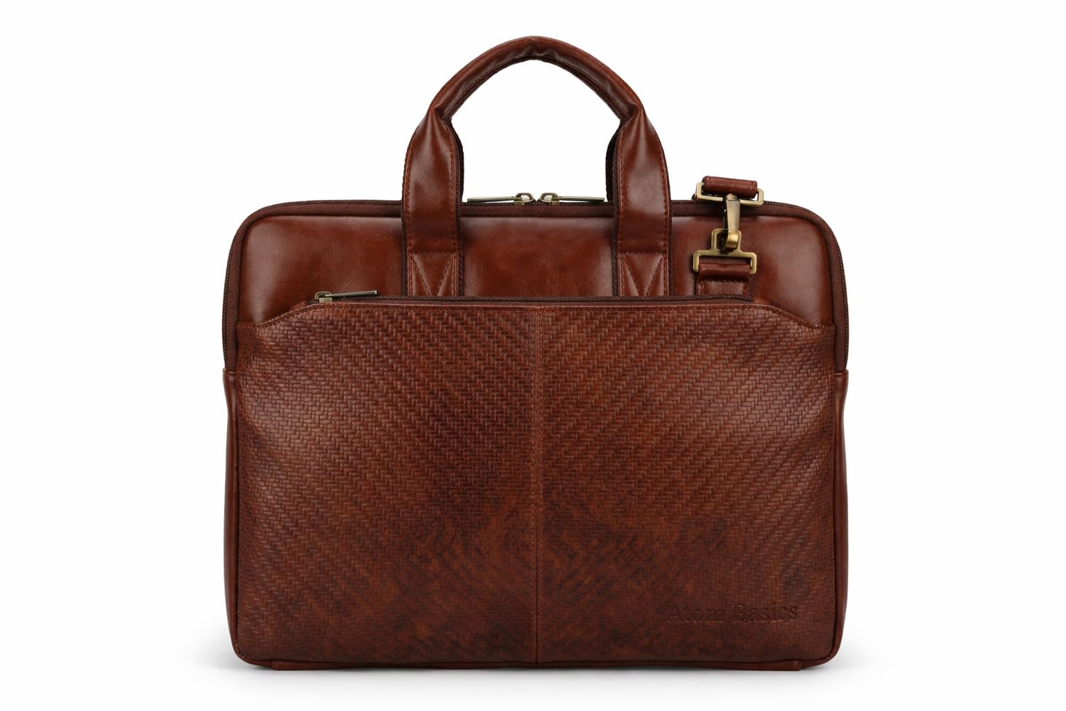 Stylish PU Leather Laptop Bag for Men & Women | Premium Office Messenger Bag with Shoulder Strap | Durable, Spacious & Professional Carry Case for Laptop & Accessories-image-10