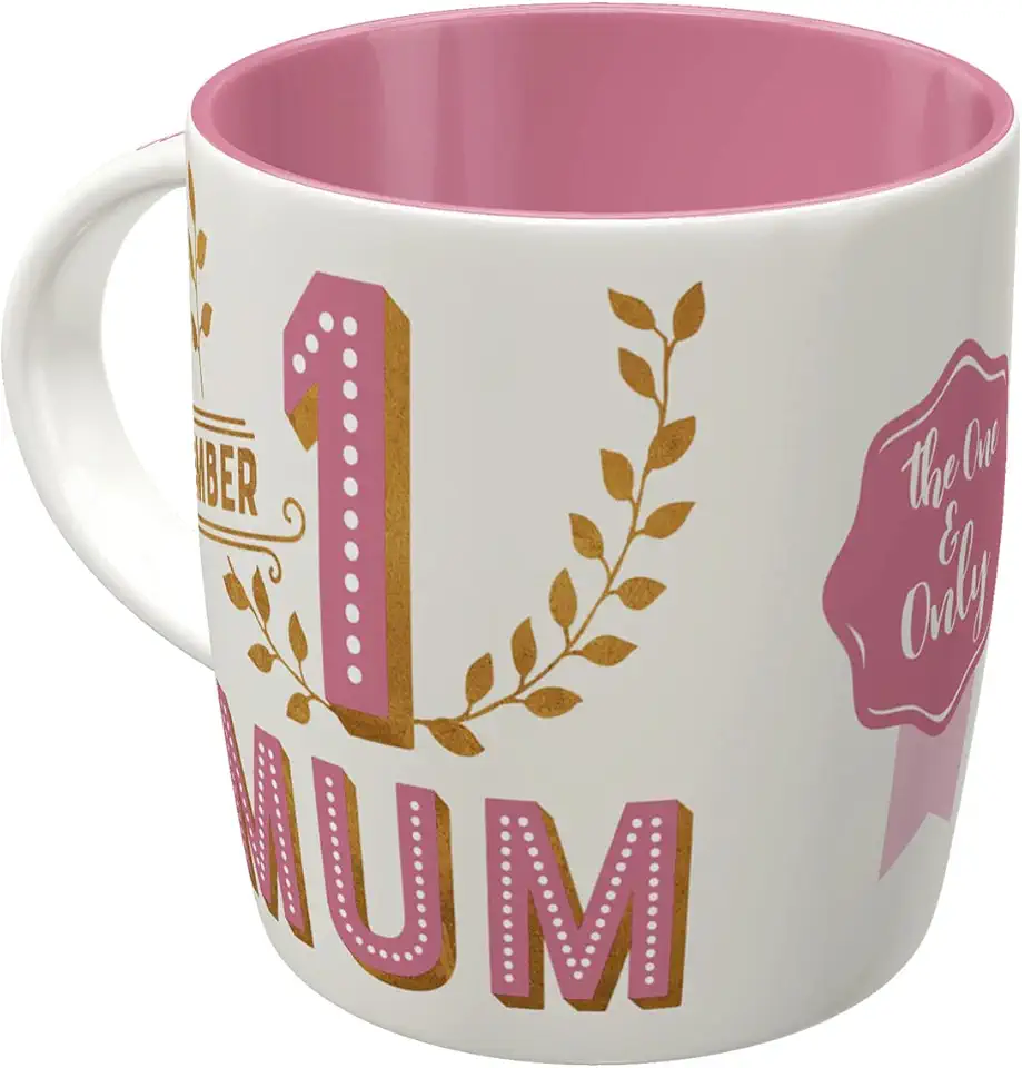 Kaffemugg retrostil present till mamma