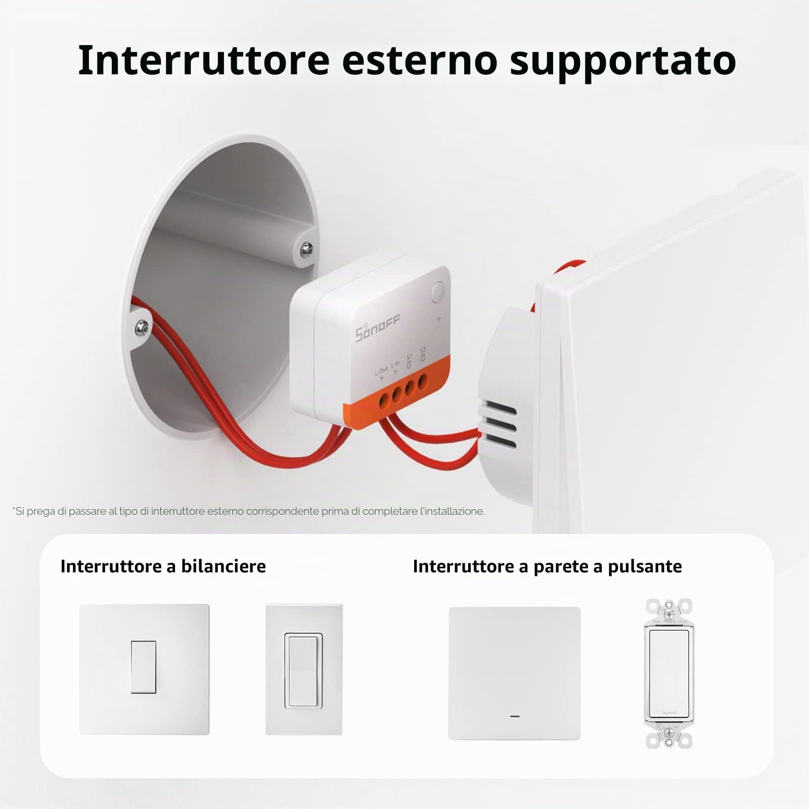 SONOFF ZBMINIL2 ZigBee Interruttore wireless (non richiede filo neutro) 4 Pack, interruttore intelligente ZigBee a 2 vie, compatibile con Alexa, Google Home, HA, richiede hub gateway ZigBee 3.0