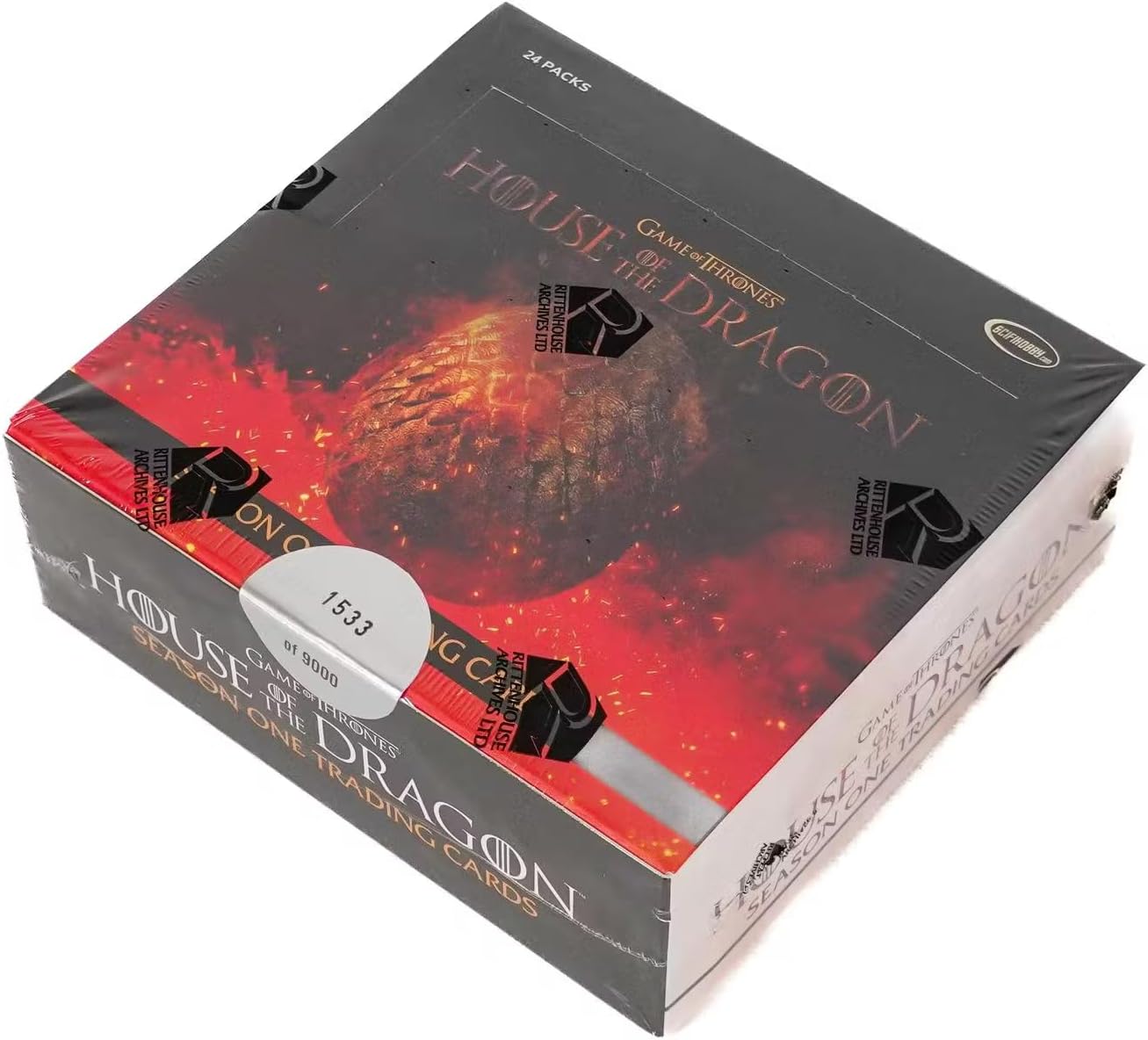 Game of Thrones House of The Dragon Season 1 Trading Card Hobby Box (Rittenhouse 2024) Limtied to 9,000 Boxes