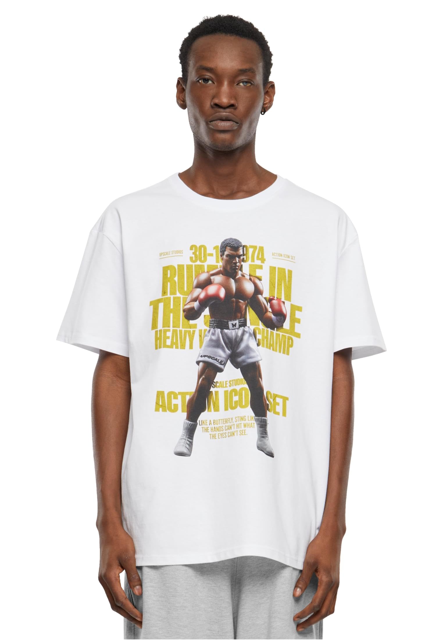 Upscale Men's Blanc Oversized T-Shirt Rumble