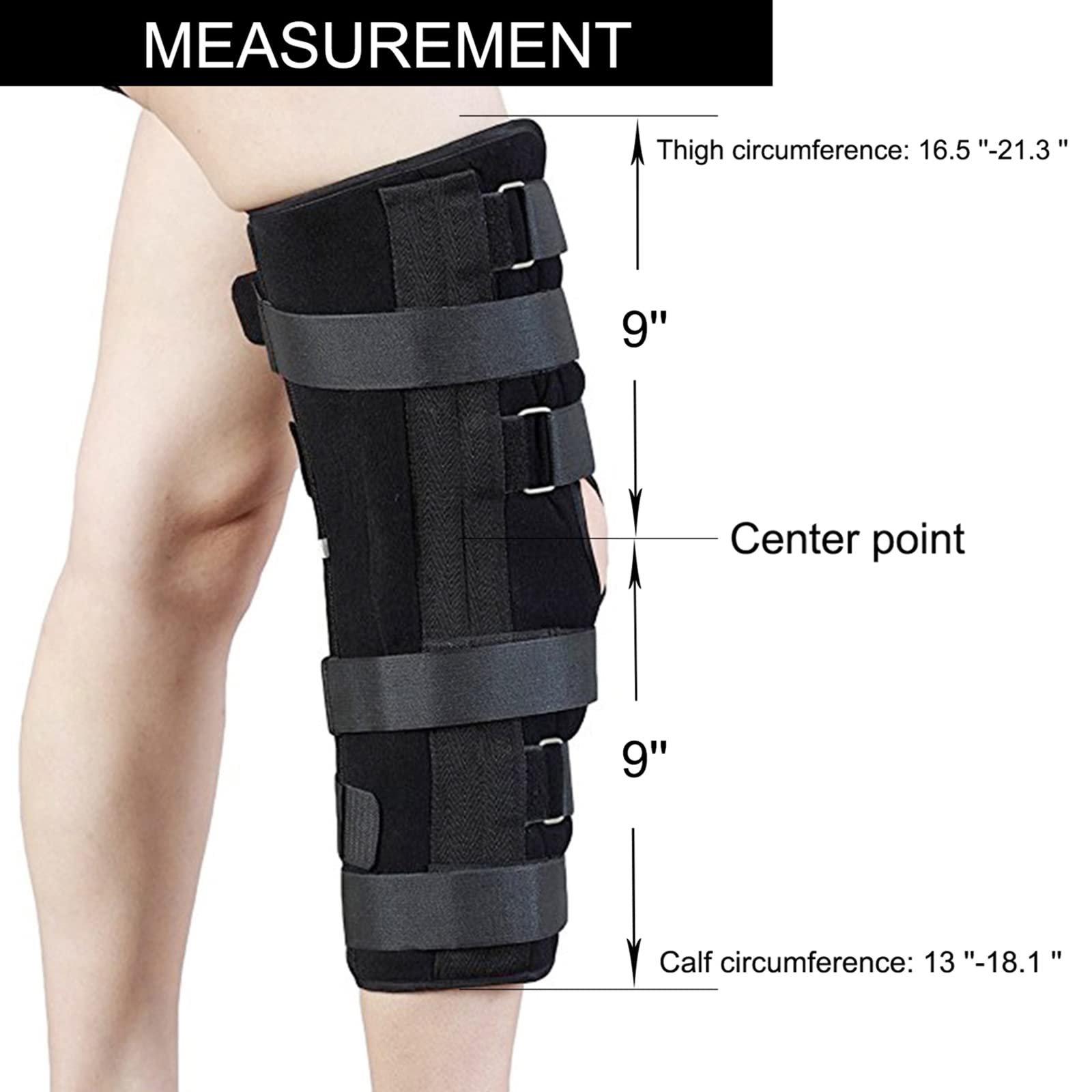 TANDCF Knee Immobilizer Secure Comfort Knee Brace & Stabilizer for