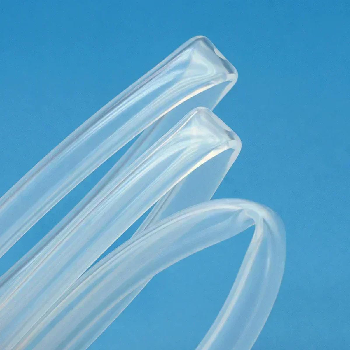 1/5/10 m, klarer, transparenter Silikonkautschukschlauch, Innendurchmesser 0,5 1 2 3 4 5 6 7 8 9 10 12 mm Außendurchmesser, flexibles Silikonrohr, klar, 10 Meter, Innendurchmesser 12 mm x 14 mm Außend