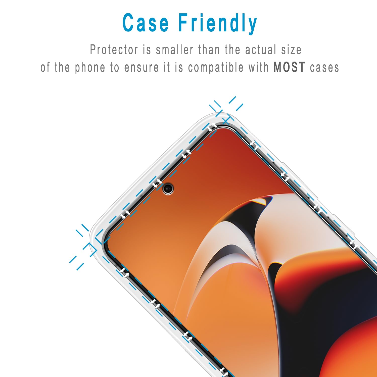 Paquete de 2 protectores de pantalla diseñados para Samsung Galaxy S24 FE 5G, vidrio templado, antiarañazos, compatible con fundas