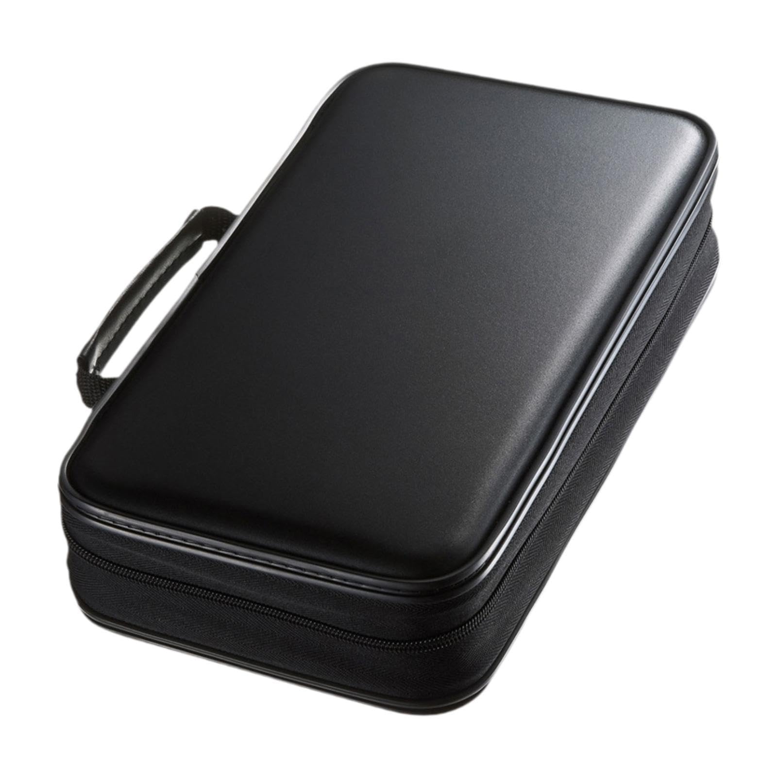Custodia Porta CD/Dvd, Scatola Porta CD con Doppia Cerniera, Organizer per Il Trasporto di Supporti multimediali, per Viaggi, Auto, casa e Ufficio