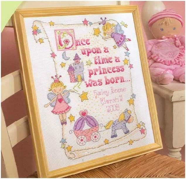 Cotton Thread, Girl Baby Certificate Cross Stitch Count Cross Stitch