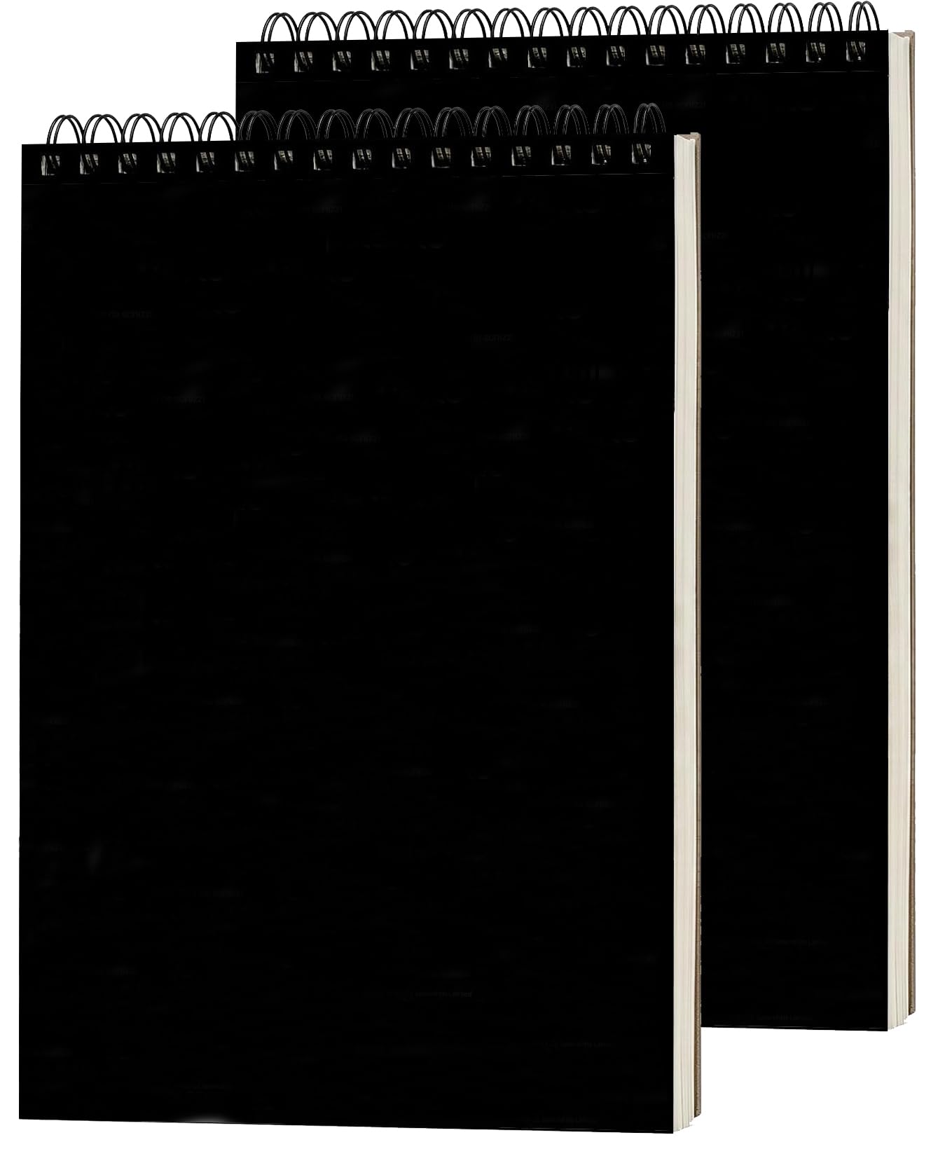 2Pack A4 Black Sketch Pad Sketch Books Spiral Bound 160GSM Sketch Books Drawing Paper with Acid Free (A4-Landscape) โ image 1