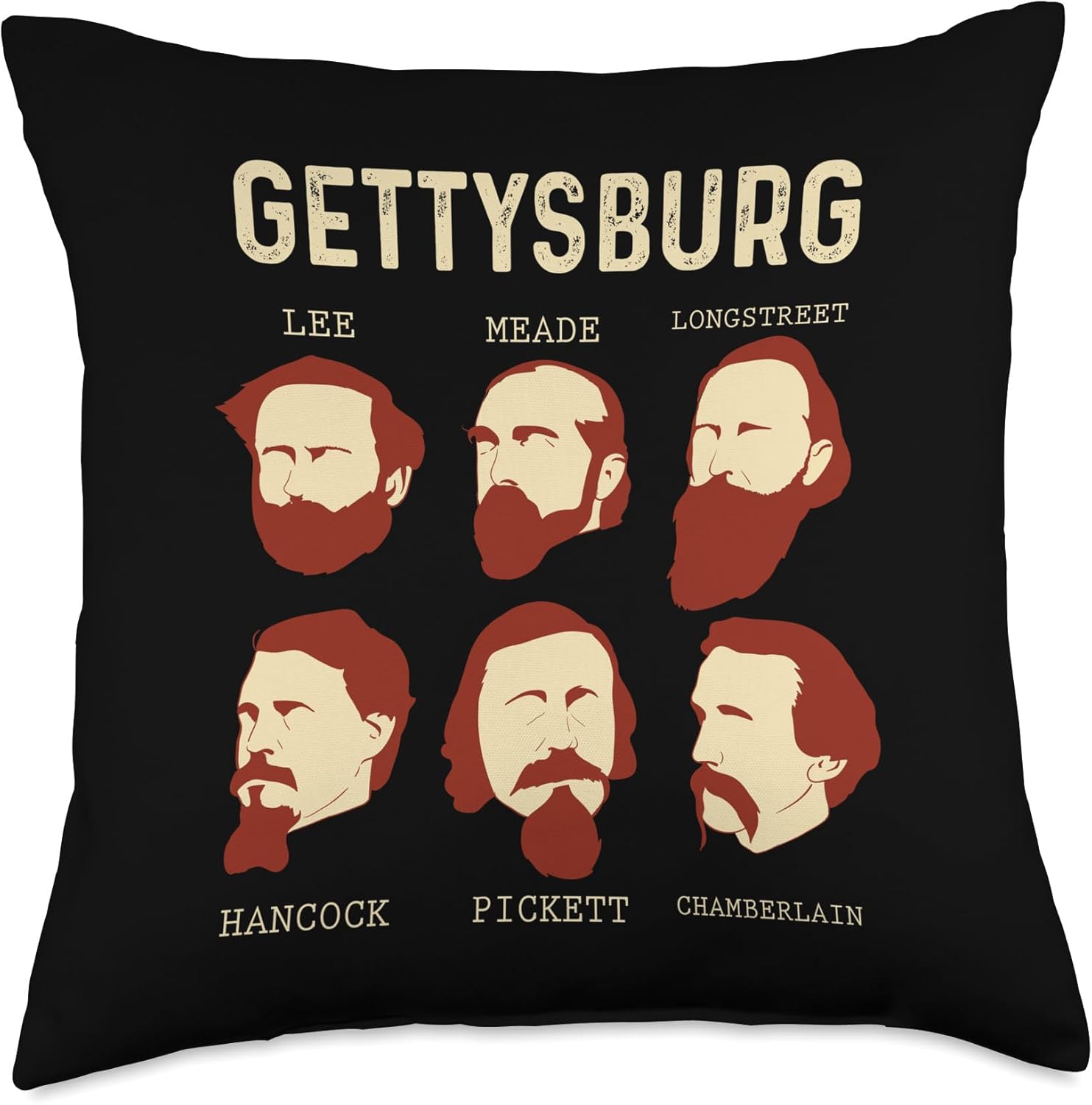 Gettysburg American Civil War Reenactment Reenactor Throw Pillow