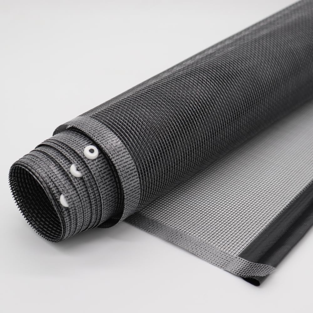 FaiX3.it - Tela Premium SUNOX de Recambio a Medida para Mosquitera Enrollable - Antracita Fotocatalítica - hasta 300 x 260 cm - Autoextinguible