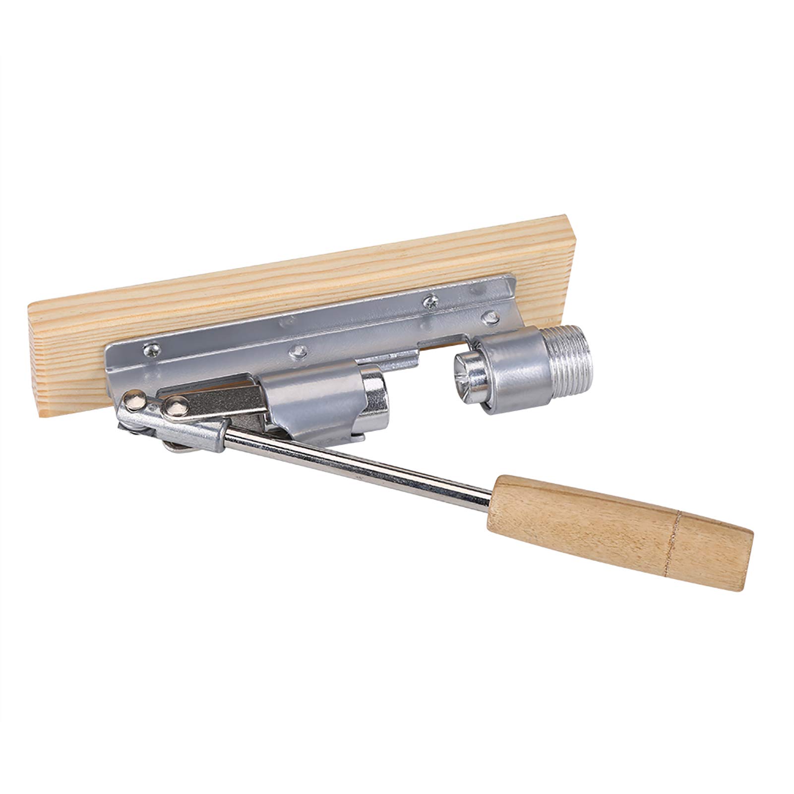 Casse-noisette robuste pour noix de pécan et noix de noyer - Outil de bureau avec base et poignée en bois
