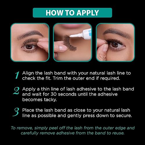 Miniatura 5 de Ardell Pestañas postizas naturales 101 Black Demi (paquete de 4)