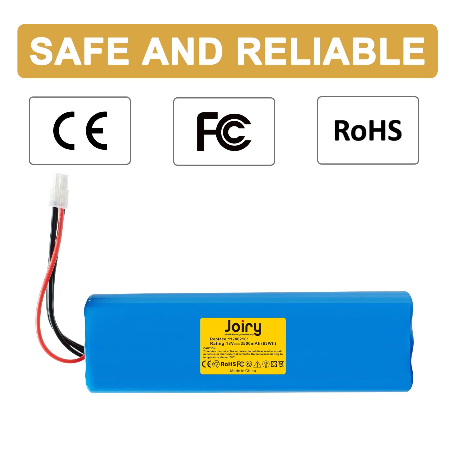 Joiry 18V 3500mAh Li-Ion Batería Compatible con Husqvarna Automower 210C, 210AC, 220AC, 230ACX, 260ACX, G2 2004-2006, SH Solar Hybrid