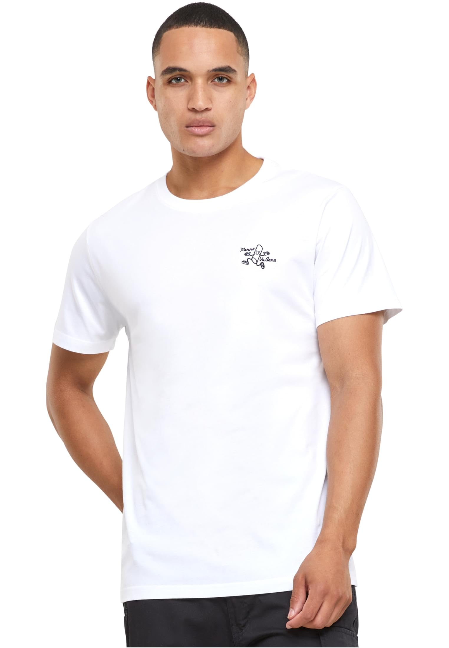 Mister Tee Men's Penne Va Bene Tee EMB XL White, White, XL