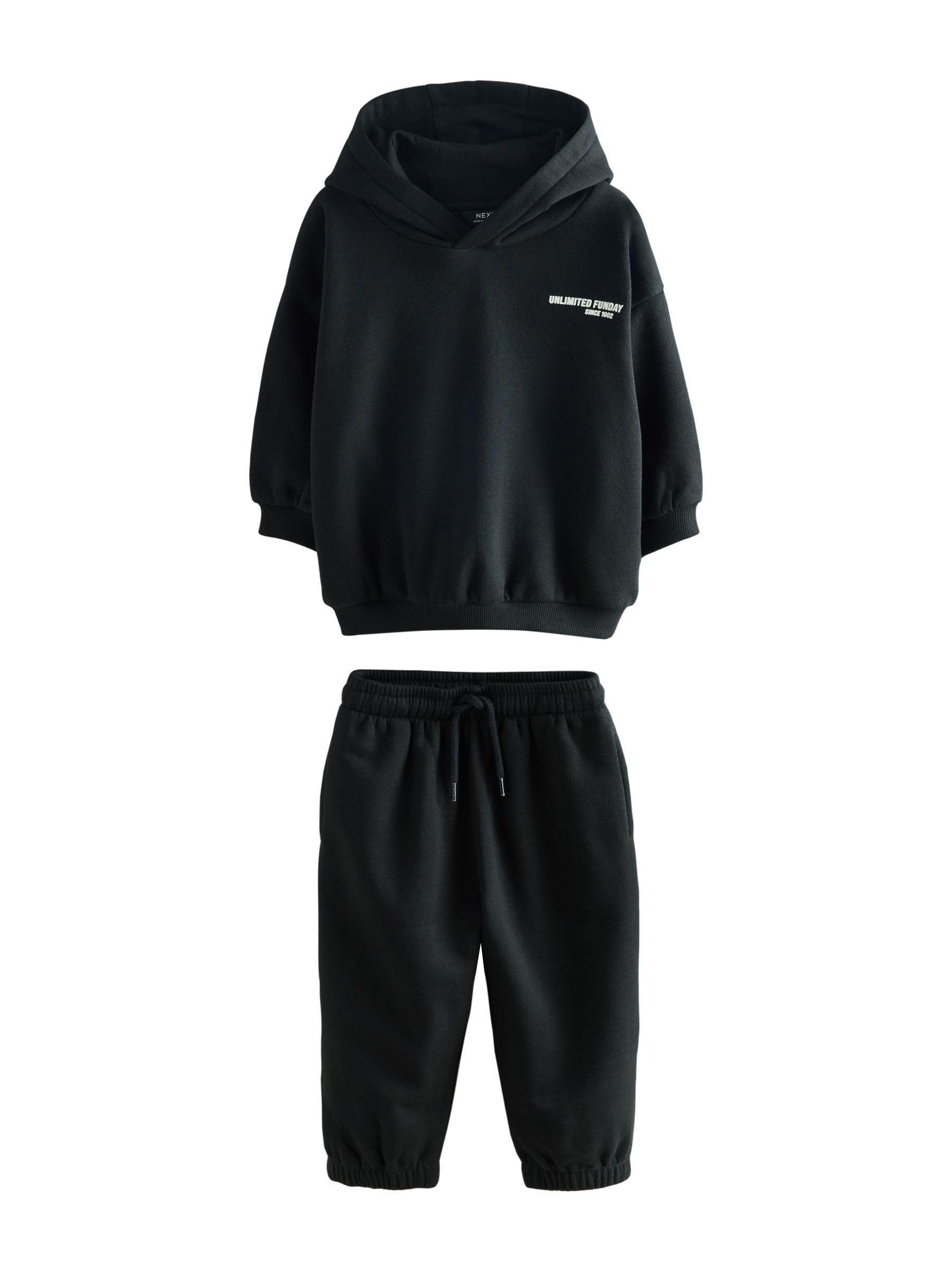NEXT Jungen Hoodie mit Slogan und Jogginghose im Set 62-122