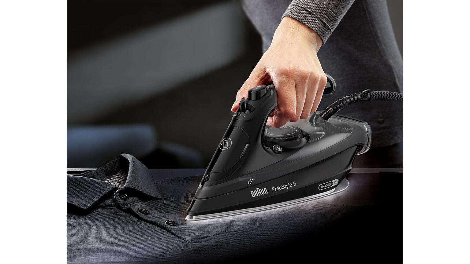 Braun 0127406005 SI 5088 BK Dry & Steam Iron, Kunststoff, 0,3 Liter, Schwarz