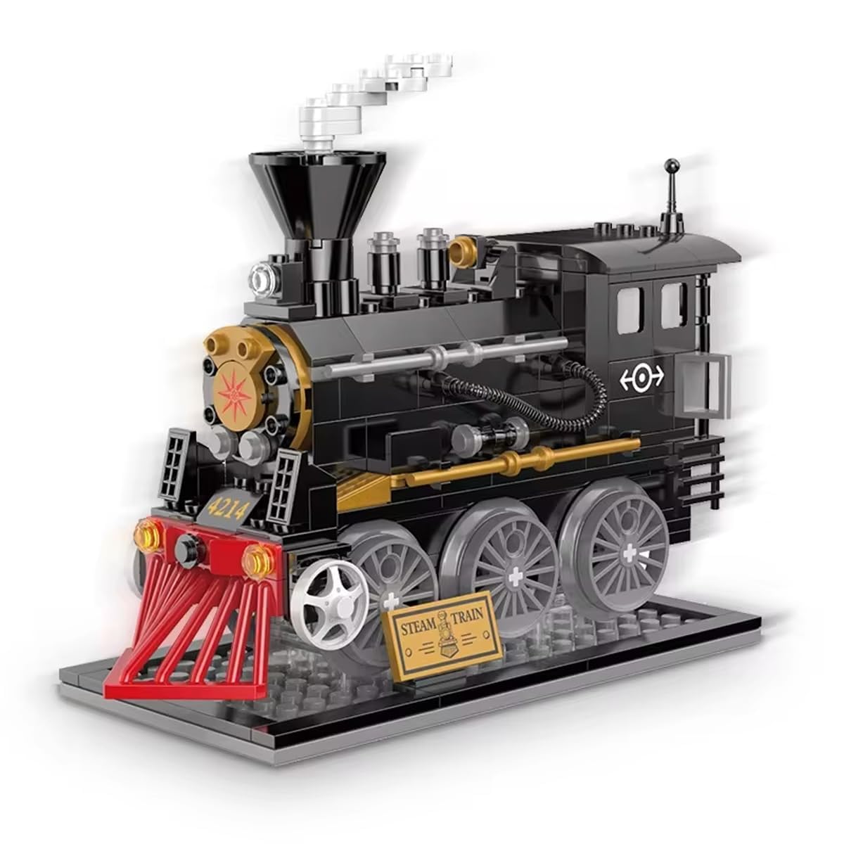 Samtop DIY Building Block Steam Train Locomotive 246pcs Toys for Girls Boys Kids Toys for 6 7 8 9 10 11 12 13 14 15 16 17 Kids (246 Pcs)