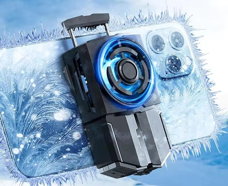 Cubonic X Memo DL-A5 Mobile Phone Rechargeable(1200mah) Cooling Fan Radiator For Playing Games Watching Videos With Blue Light, Compatible For iPhone & Android Smartphones.-image-39