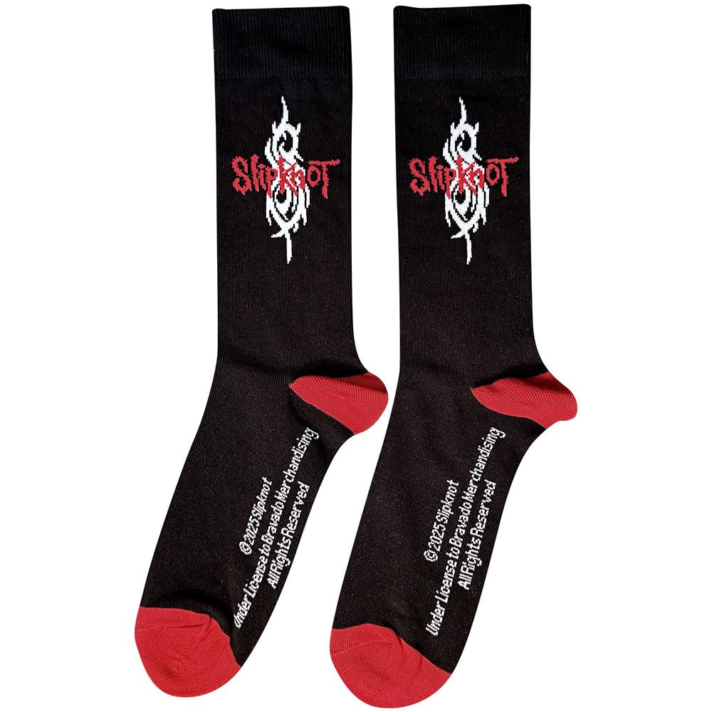 Rock Off officially licensed products Slipknot Tribal S Text Band Logo Ankle Socks One Size