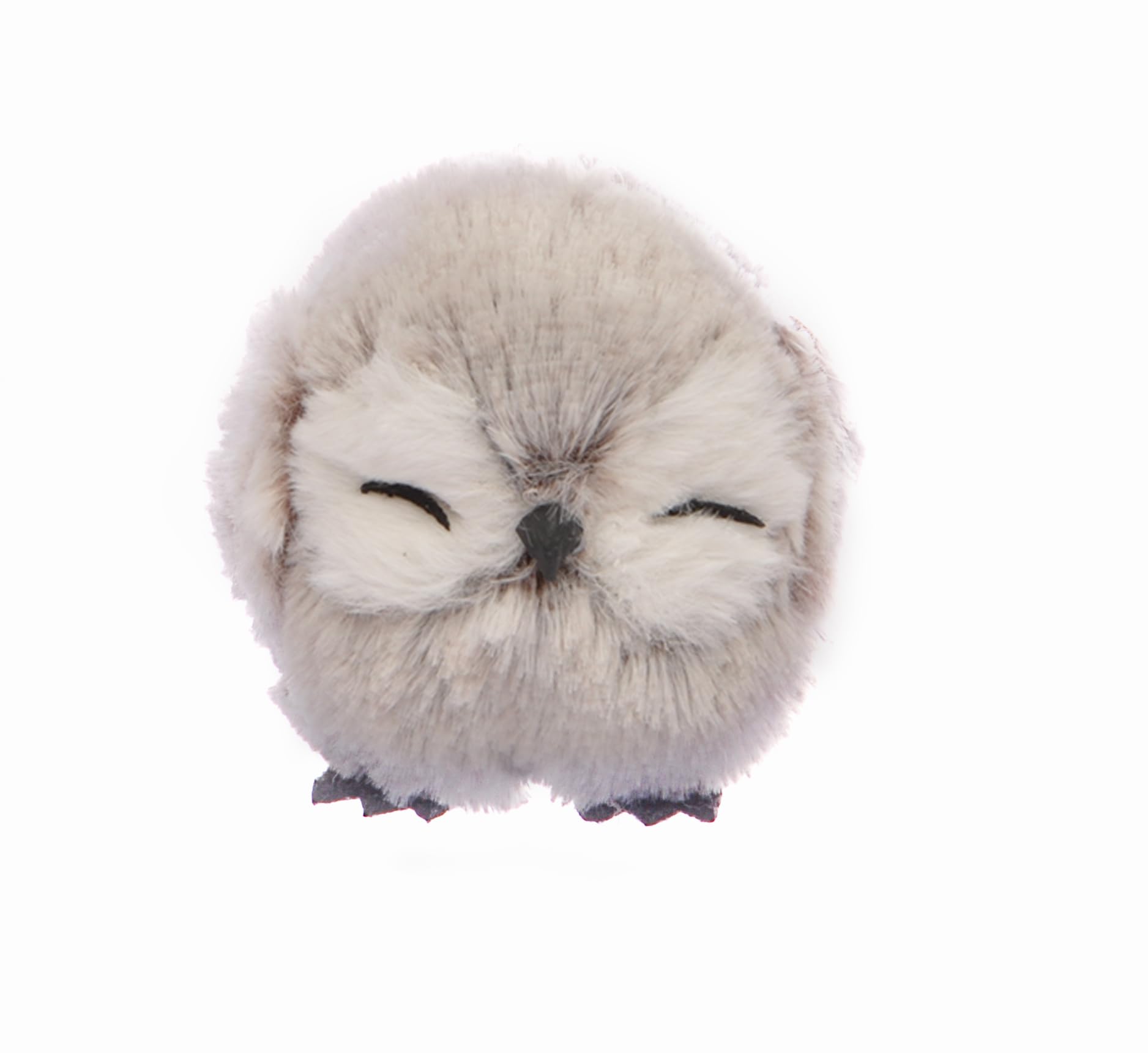 Owl Ball Cute (diameter 8cm) hanging Christmas decoration, grey, diameter 8 cm