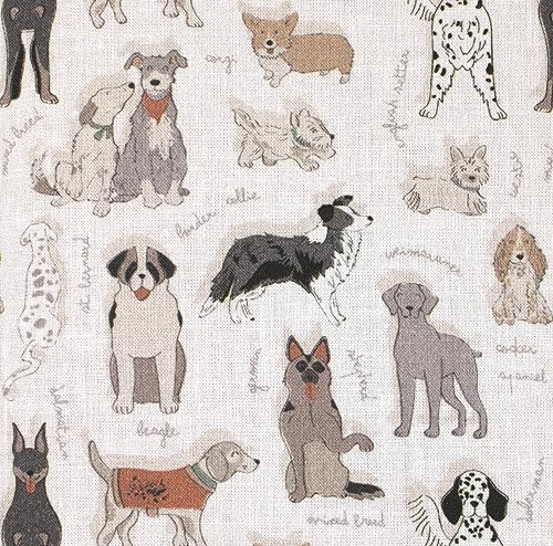 Zirbenkissen 30x20cm Bio-Baumwolle 'Liebe Hunde' + Bio-Inlett - 100% naturrein. Duftkissen mit Zirbenspäne
