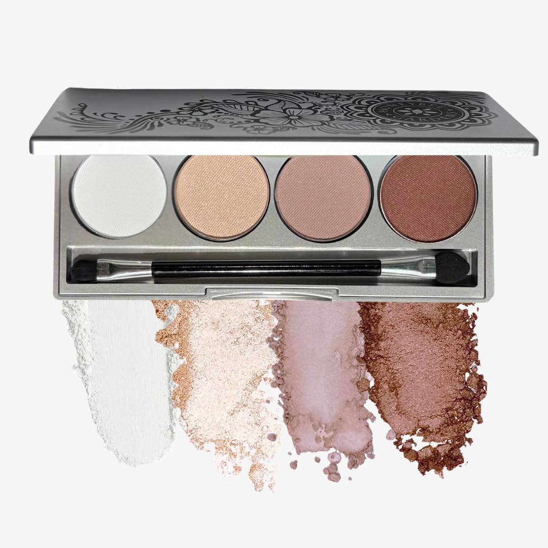 Honeybee Gardens 'Skinny Dip II' Refillable Eye Shadow Palette : Natural Ingredients : Gluten Free : Vegan : Paraben Free