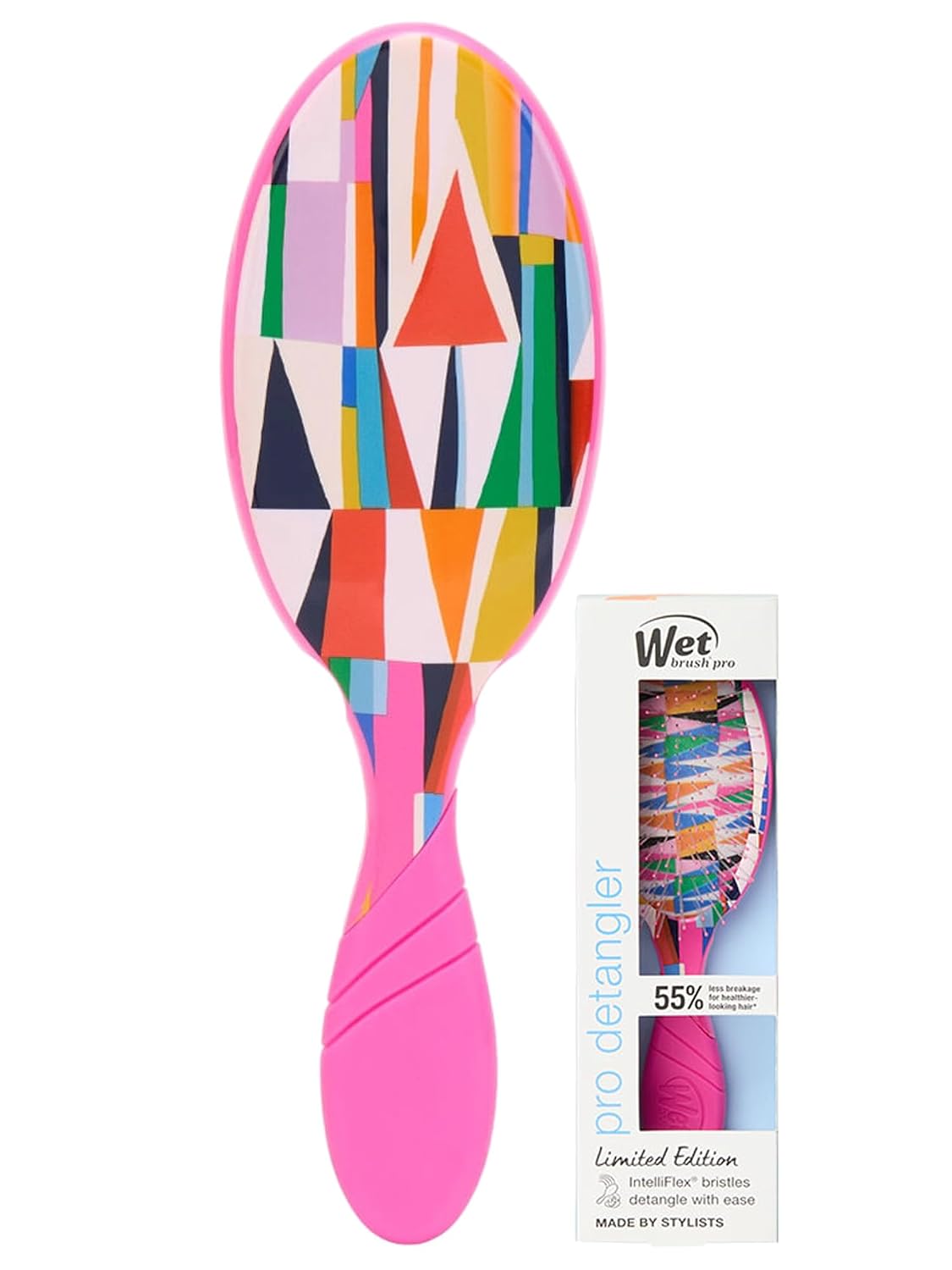 Wet Brush-Pro Detangler Hair Brush, Limited Edition (Pink/Multi)