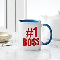 Vista 110 de CafePress Number 1 Boss Mugs 11 oz (325 ml) Ceramic Coffee Mug