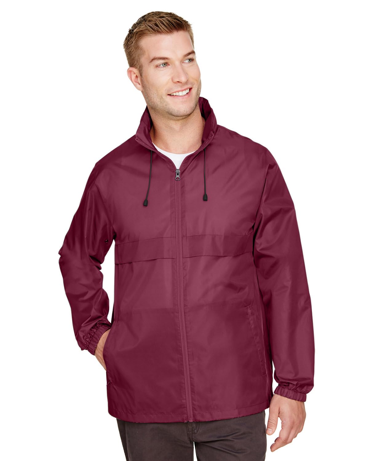 Team 365 Adult Zone Protect Lightweight Jacket, Sport Maroon, XX-Large