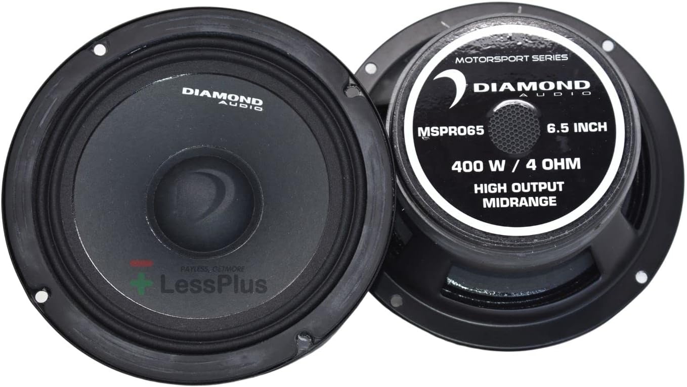 6.5” 400W Max Motorsport Midrange Speakers (MSPRO65)