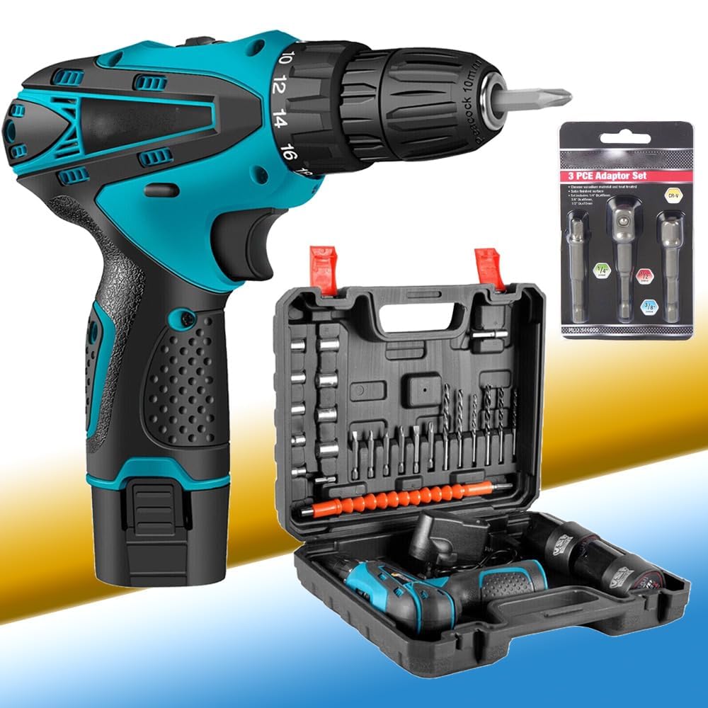 VENEKETY 12v Cordless Screwdriver Cum Drill Accessories tool kit Set Reversible machine With combo 3 pcs Socket Adapter SUK-01946 (10 mm/12v/750 Rpm//Multicolor/Plastic) (Cordless_kits+3pcs adapter) (B0CNKKGC84) Amazon Price History, Amazon Price Tracker