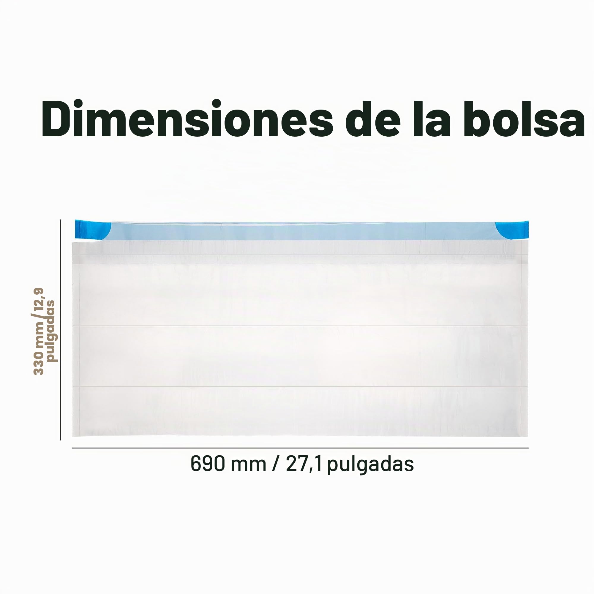Neakasa Bolsas de basura reemplazadas, 2 rollos, bolsas para receptáculos de residuos de arena para gatos M1 con parte superior abierta y autolimpiante