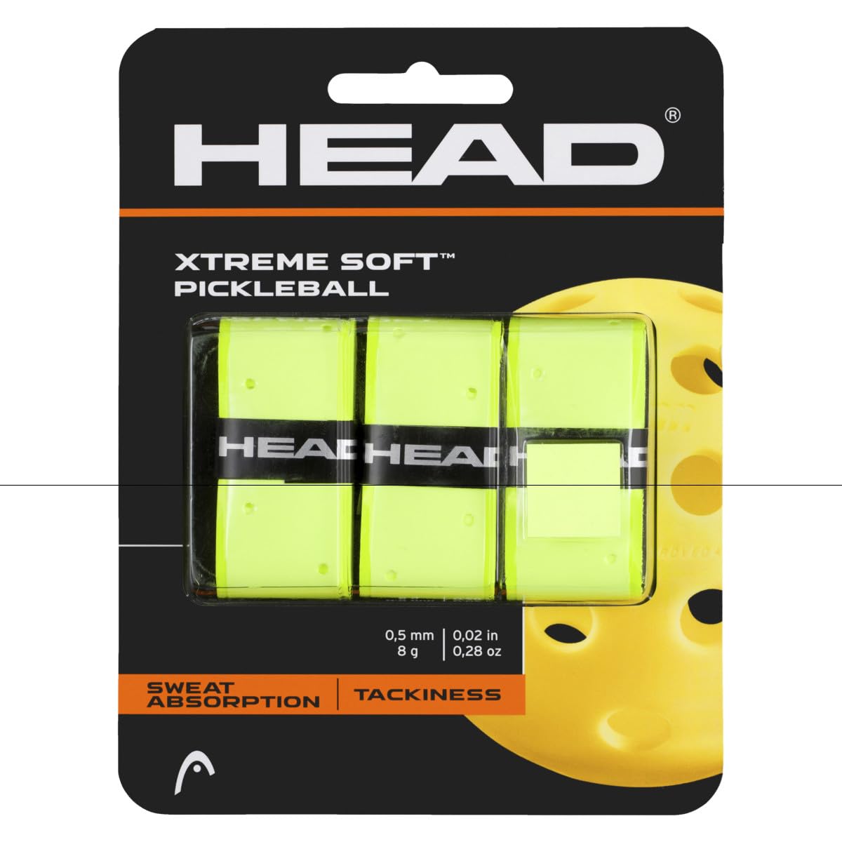 HEAD Xtreme Soft Pickleball Overgrip (3-Pack, Yellow) (B09V7F8PLZ) Amazon Price History, Amazon Price Tracker