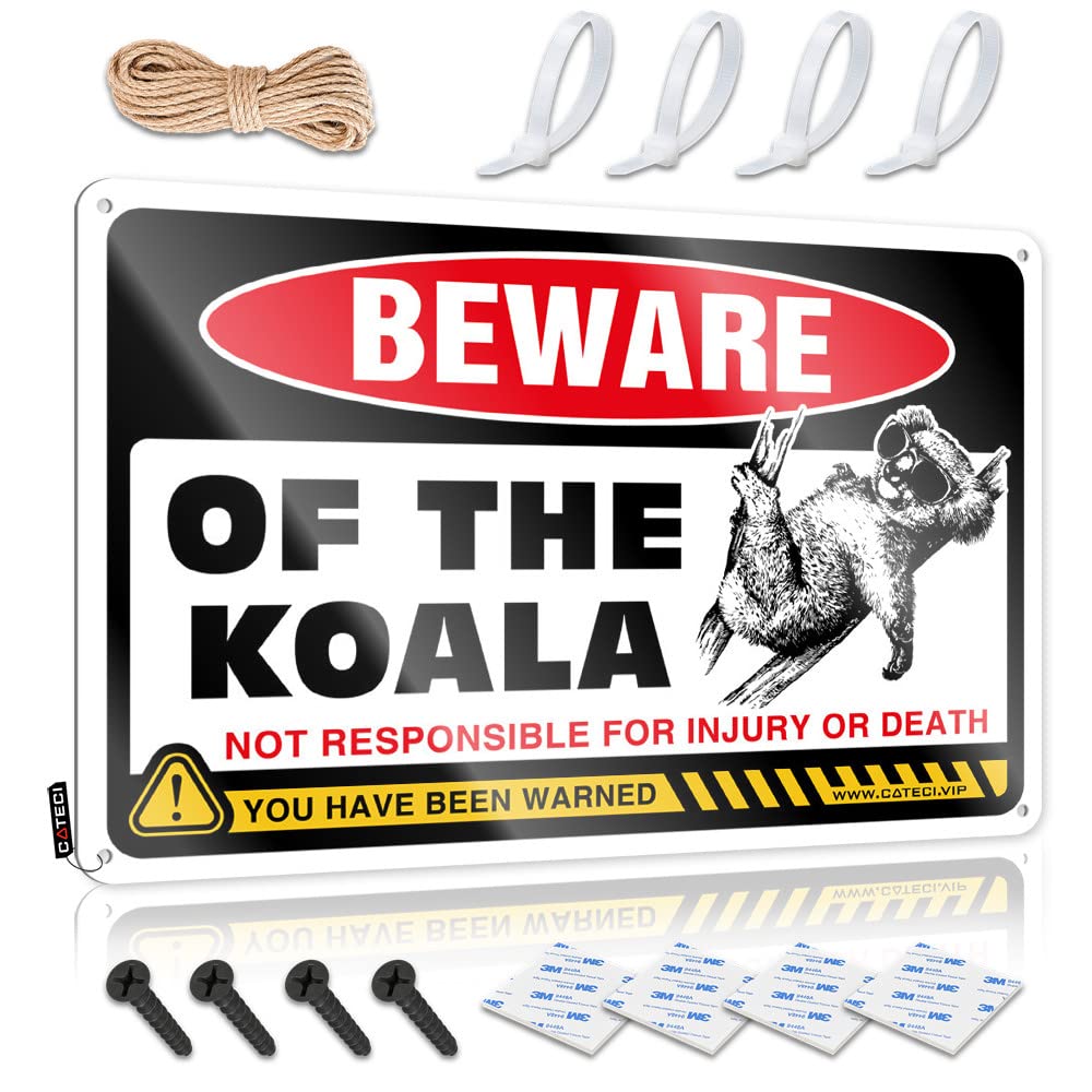 Bathroom Sets Inappropriate Decorations - Beware Of Koala Rustic Wall Art Soft Area Easy Hang For Dining(30X40CM)