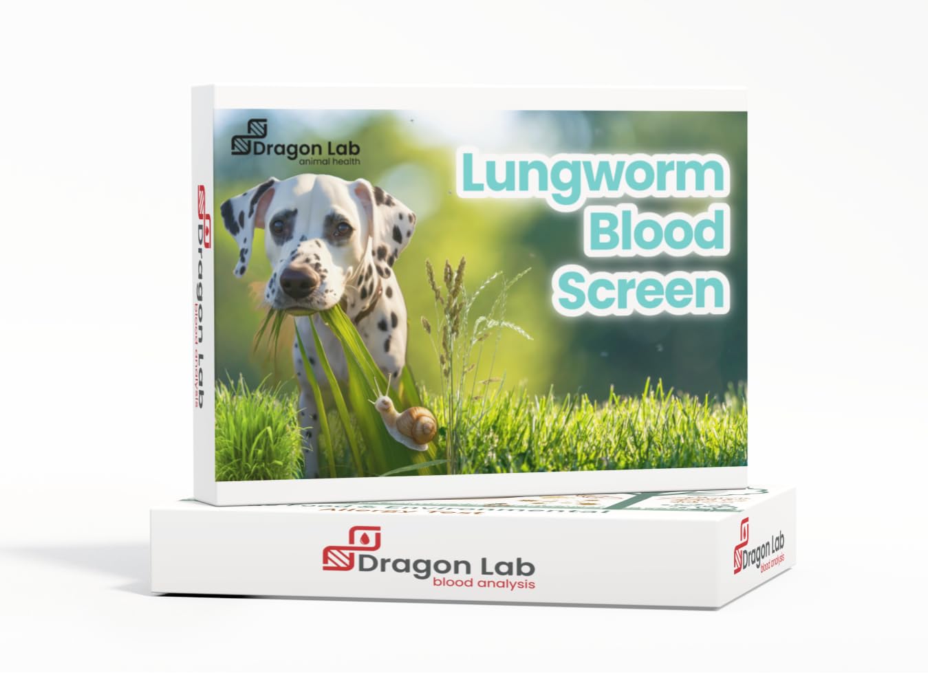 Dragon Lab & Canine Lungworm Test Kit Blood Screening for Dogs, White