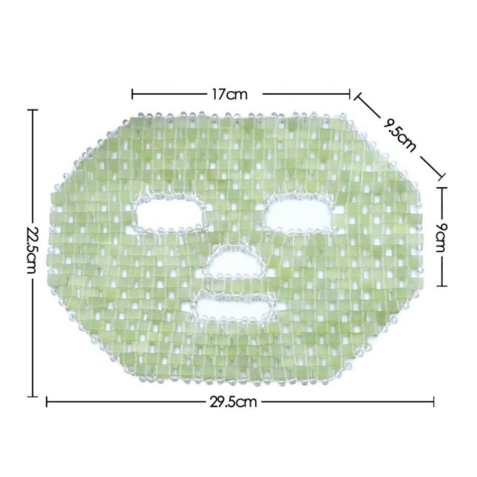 Generic Mascarilla Facial de Jade Antienvejecimiento, Mascarilla Facial de Terapia Fría para Ojos, para Los Ojos.