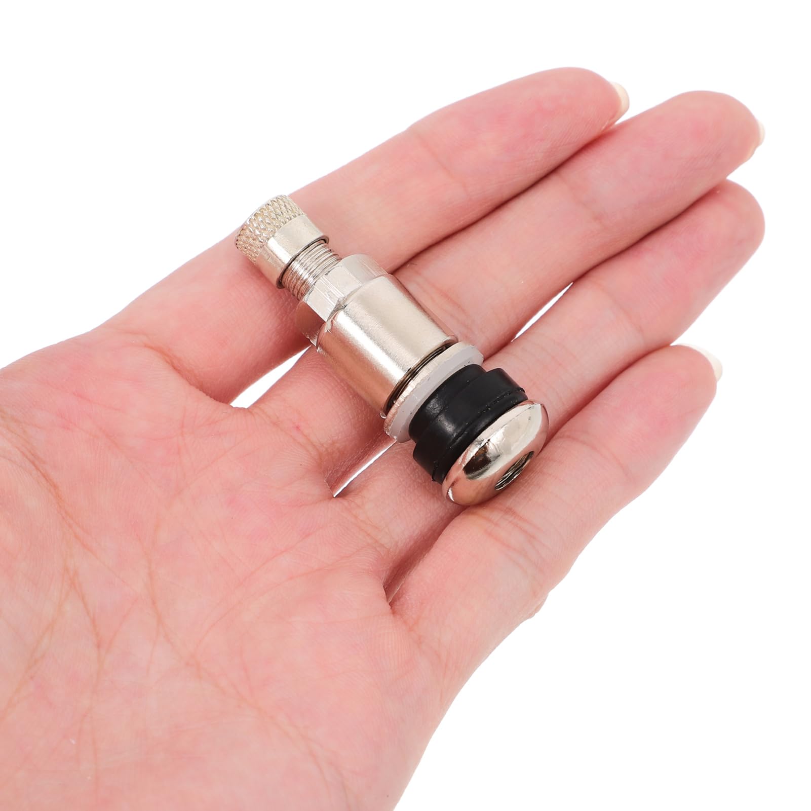 Ciieeo Steli Valvole Pneumatici Imbullonati in Metallo 10 Pezzi per Auto Compatibili Pneumatici Tubeless Design a Bullone Resistente alla Corrosione e Pressione Stabile per Sostituzione