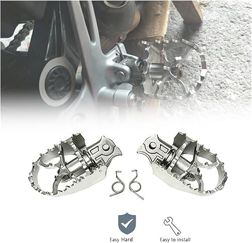 Miniatura 5 de HSPORT Foot Pegs Pedals Motorcycle Footrests for BMW F 800GS F800GS F700GS F650GS F 800700650 for GS 2008-2018 Motorcycle FootPegs Footrests Foot