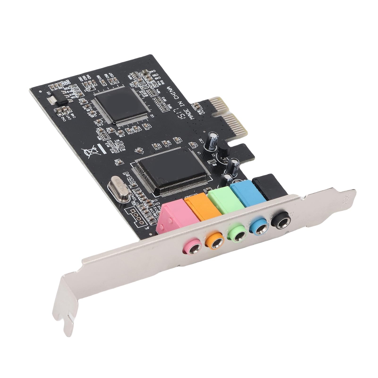 Jectse Tarjeta PCIe -Adapter, Ruisbalans Eliminación 5.1 Tarjeta de Sonido Interna para Escritorio de 32/64 bits -pc