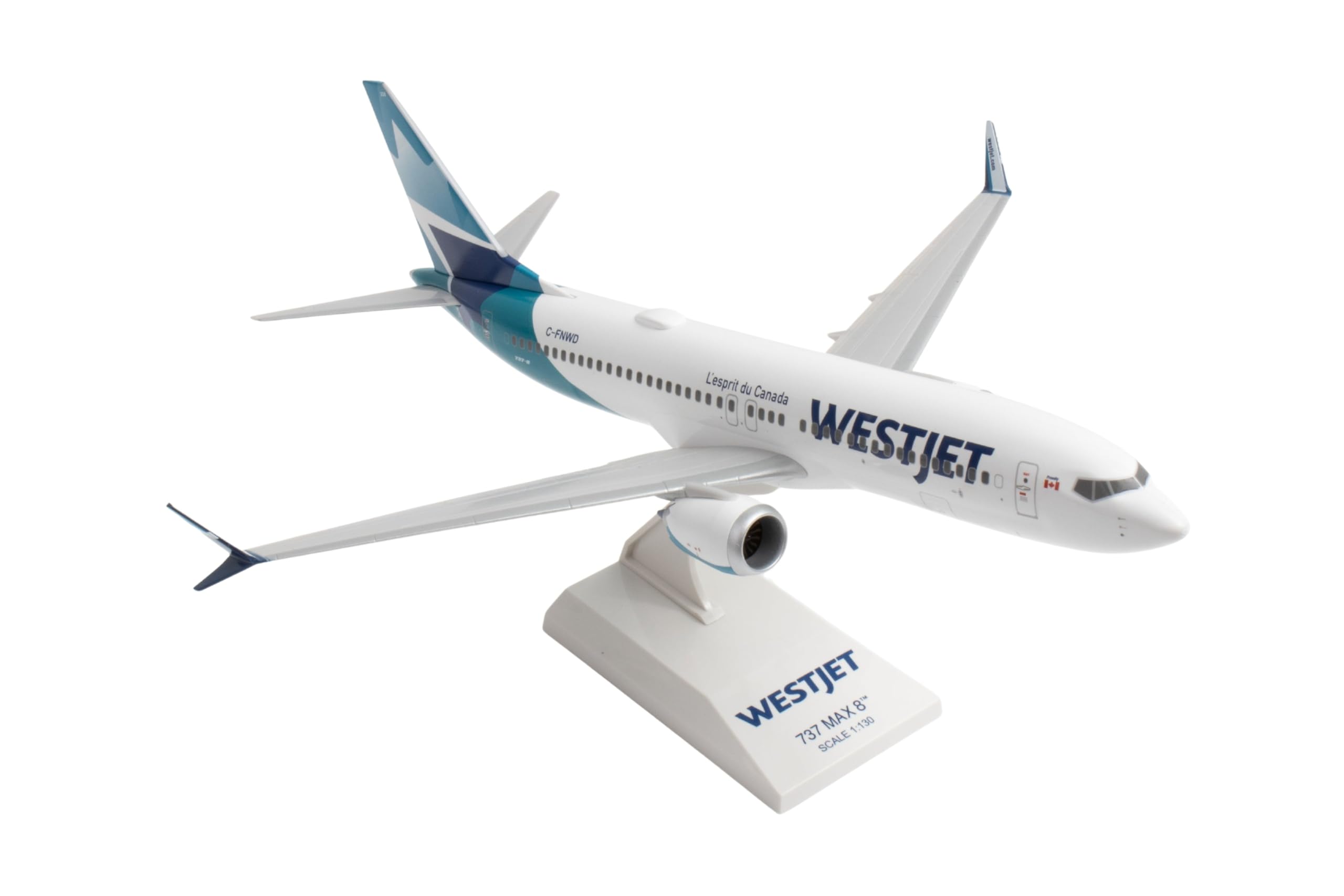 Amazon.com: Daron Skymarks WestJet 737Max8 1/130 New Livery : Arts