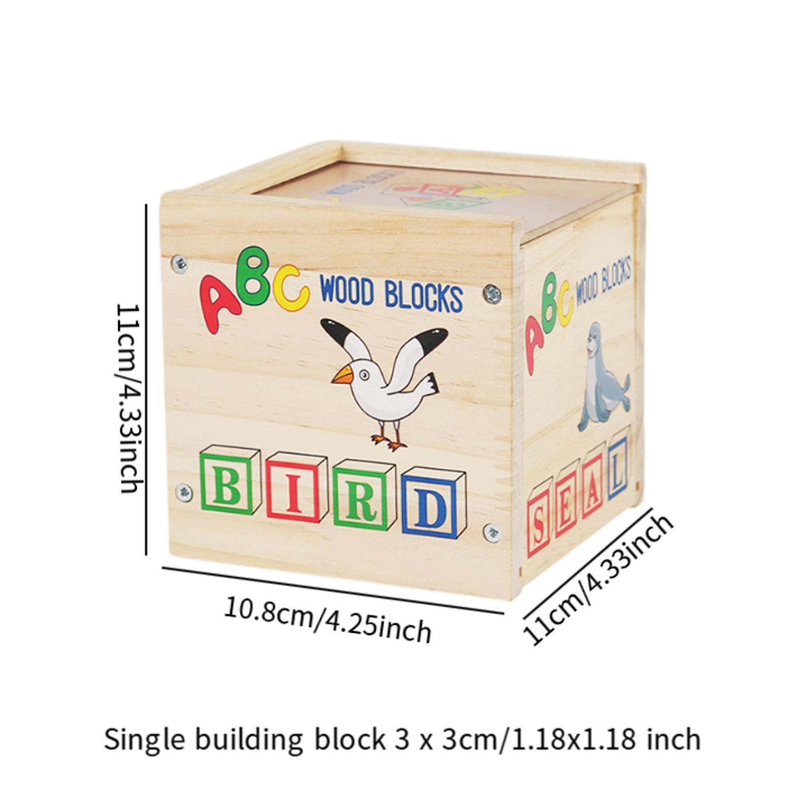 27 Blocs En Bois En Forme de Lettres pour Des Jeux éducatifs et Amusants à Empiler