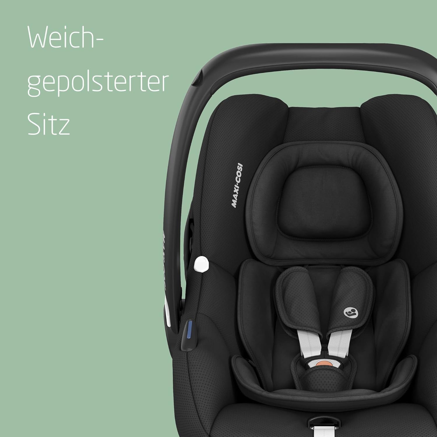 Maxi-Cosi CabrioFix i-Size Babyschale, CabrioFix i-Size ISOFIX Base Bundle - Gruppe 0+ Kindersitz, Flexibles Travelsystem, 0-12 Monate, 40-75 cm + CabrioFix i-Size Base, Essential Black