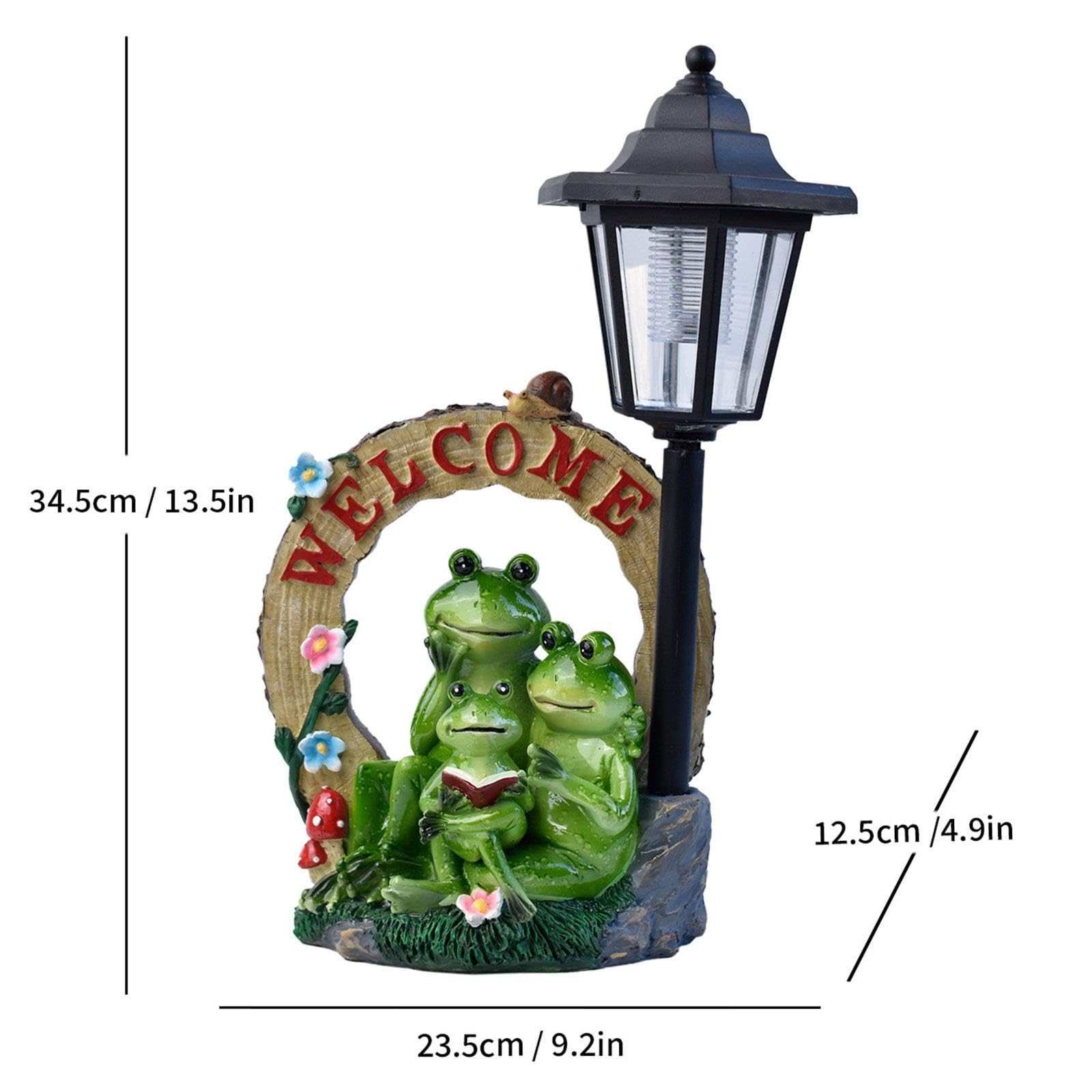 KESOTO Estatua de Jardín con Luz Solar, Iluminación Decorativa para Balcón, Parterre Y Terraza.
