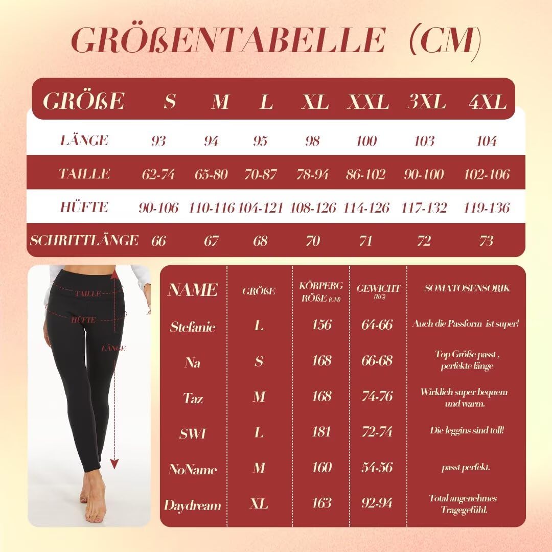 Missluck Legging thermique pour femme - Doublure noire - Legging thermique épais en peluche - Chaud en hiver