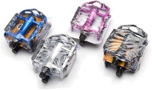 Miniatura 8 de Kisangel 1 par de tacos negros MTB Pedales Bling Accesorios Ciclismo Pedales de Bicicleta de Montaña Pedal Reposapiés Pedal de Plataforma Pedal